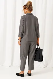 Suit Beautiful & Free #6484 tyomno-seryj