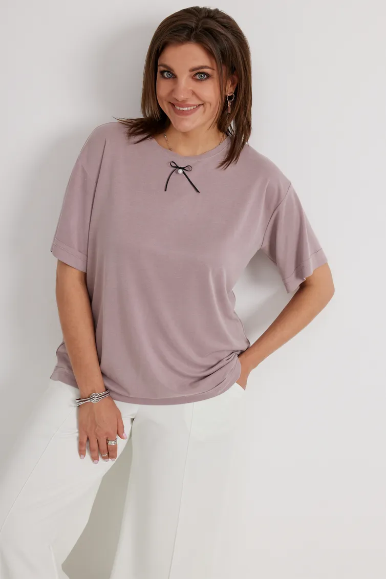 Bluzka BegiModa #4134 rozovyj pepel