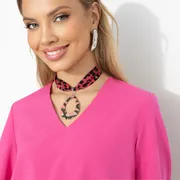 Bluzka CHARUTTI #V zone vnimaniya (rozovyj pion)