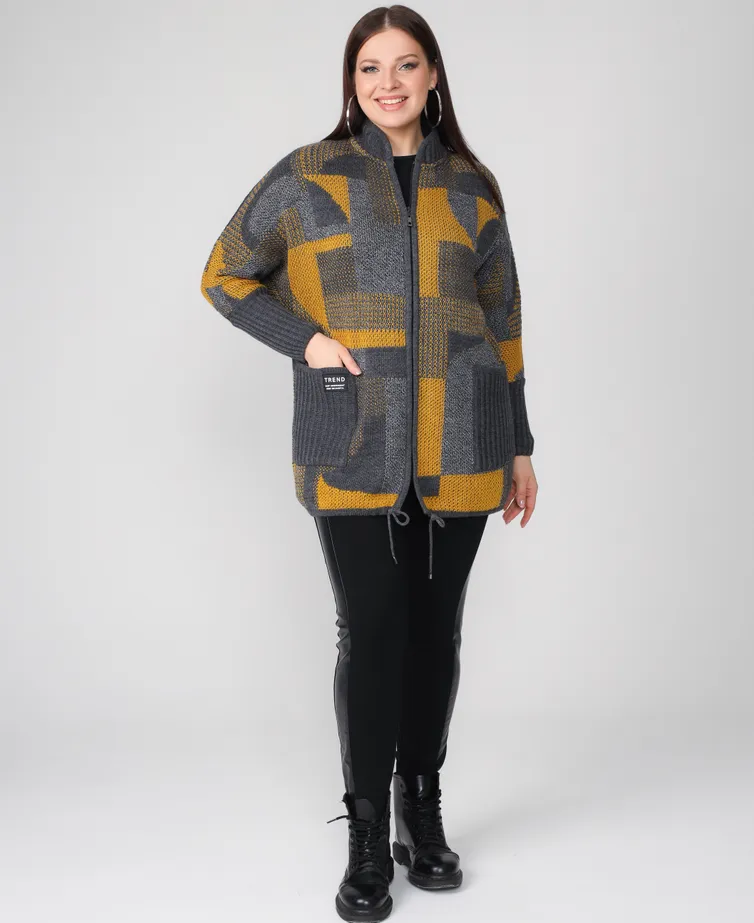 Sweter BONADI #1865 gorchica