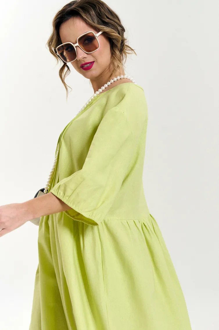 Sukienka SOVA #11226 limon