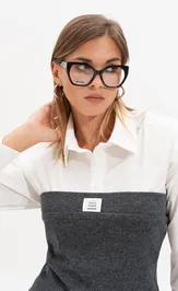 Топ SILVERSPICE S-7522 темно-серый