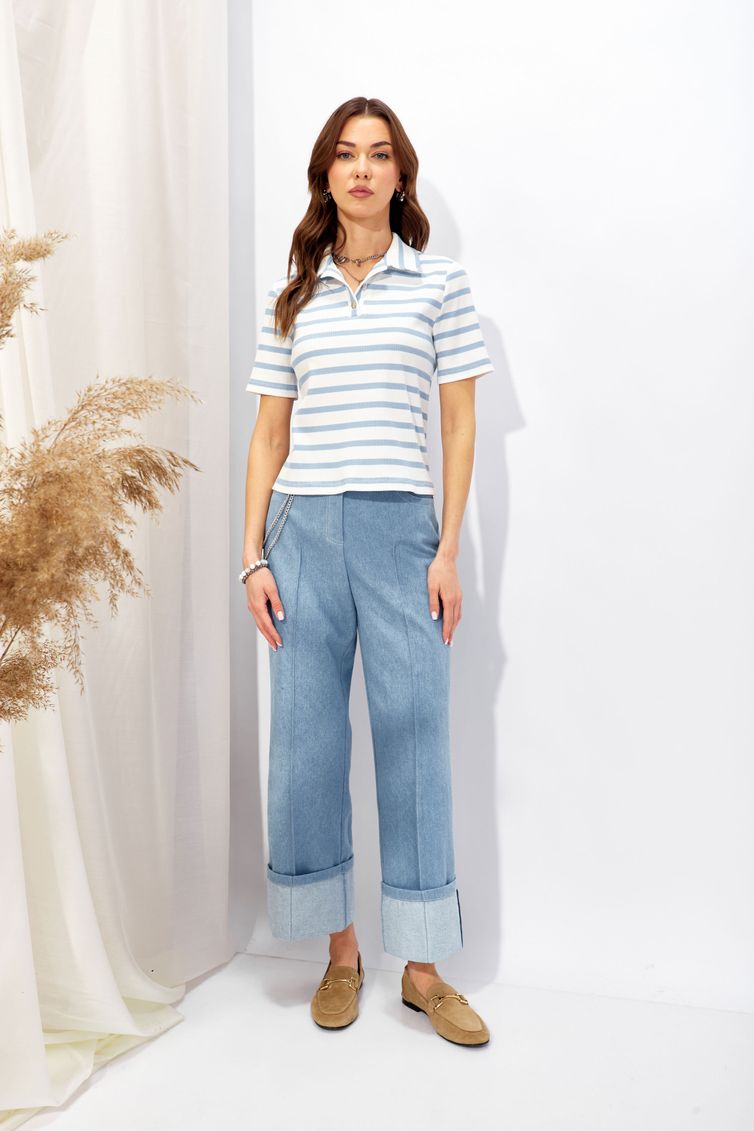 Джемпер Люше арт. 4344 голубой