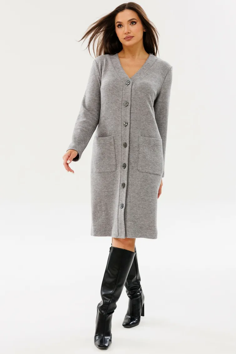 Dress Ma Cherie #4071 seryj melanzh