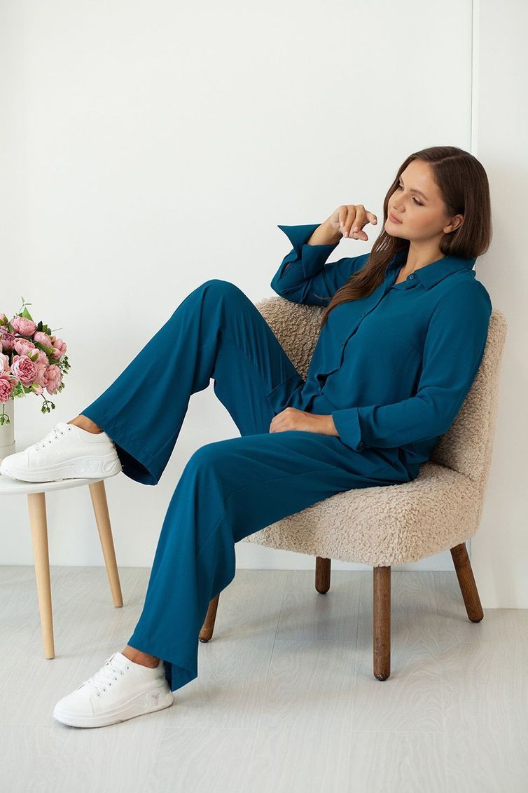 Брюки TOOK A LOOK & Angelika арт. МБ-013 морская волна