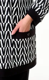 Sweter OVERYOU 121/1 belo- chern