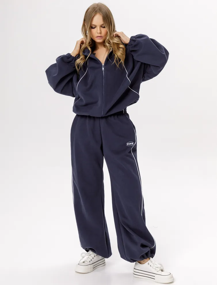 Trousers Pirs #6533 sinij s logo