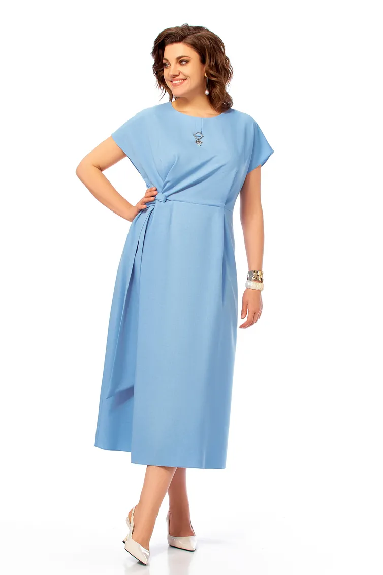 Dress Olga Style #S1019 goluboj
