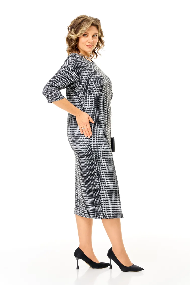 Sukienka Michel Chic #2190/1 fakturnaya kletka