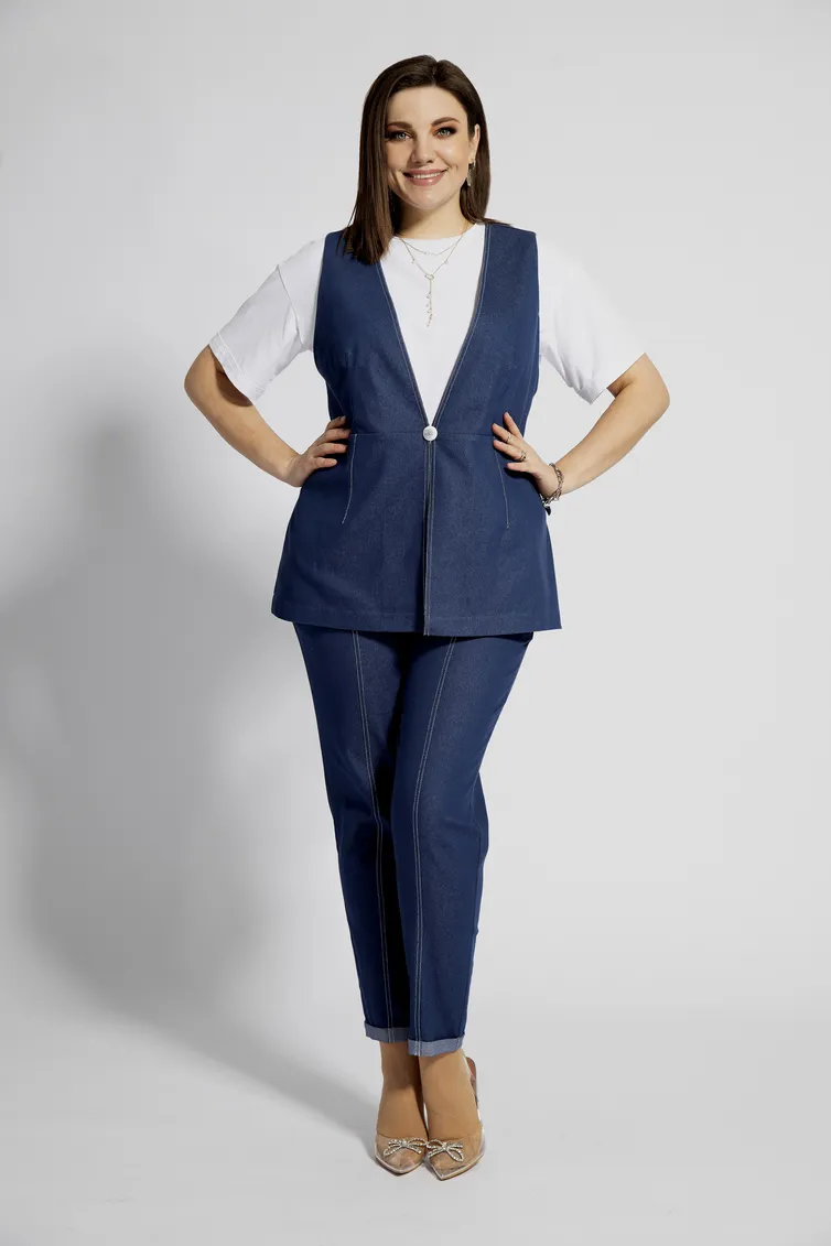 Брюки BegiModa арт. 6017 тёмно-синий