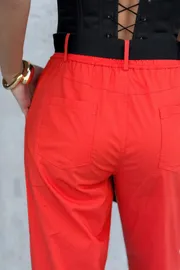 Trousers PRATA wear #S035 krasnyj