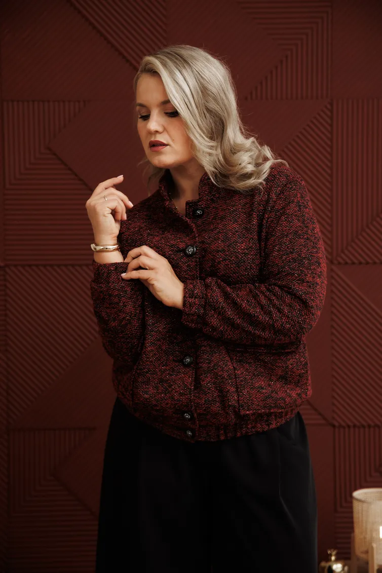 Żakiet Anastasia #1410 bordo