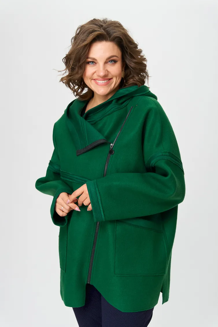 Полупальто Michel Chic арт. 360 зеленый