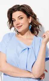 Sukienka Anastasia MAK 1326 goluboj