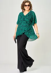 Блузка EVA GRANT арт. 0198-1 изумруд
