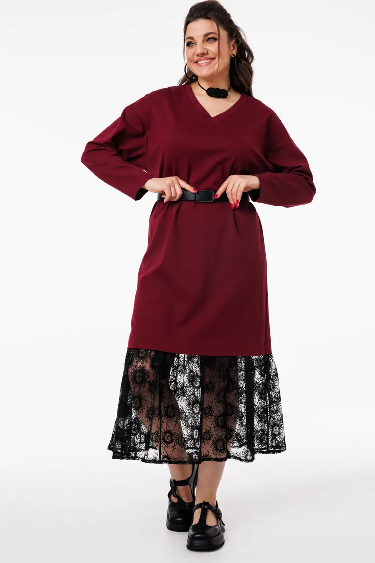 Sukienka Anelli Laurel #1739 Vinnyj soblazn