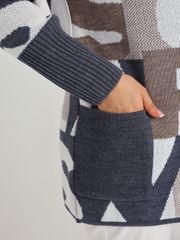 Кардиган BONADI арт. 1982 джинс-капучино