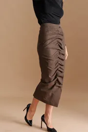 Skirt Elletto Life #2313 korich-chernyj