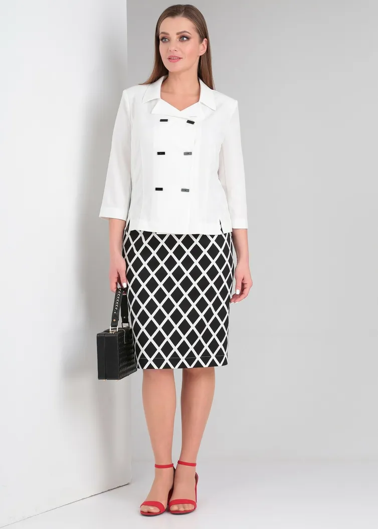 Zestaw Vilena-fashion #801 belyj+belo-chernyj