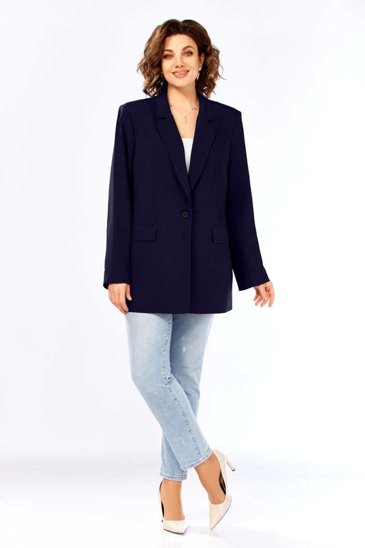 Жакет Ольга Стиль арт. С986 темно-син