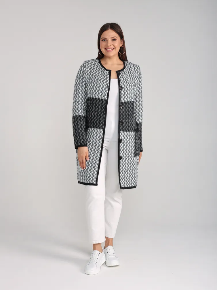 Cardigan BONADI #2091 seryj