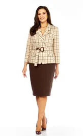 Garnitur Milora 1146/1 karamel+shokolad