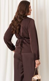 Блузка Panda 119440 коричневый