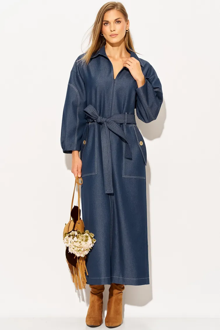 Dress LAIKONY #L-594 temno-sinij