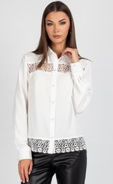 Blouse VIZAVI 737 molochnyj
