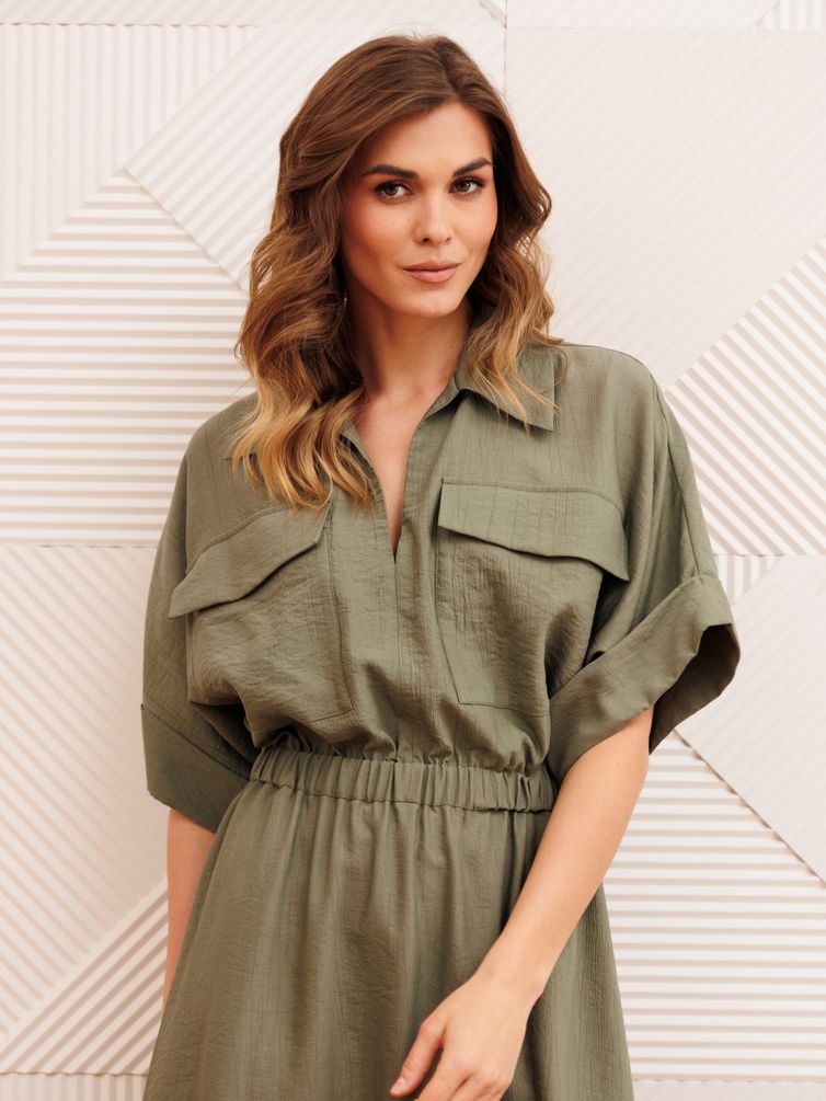 Платье GIZART арт. 5444 хаки