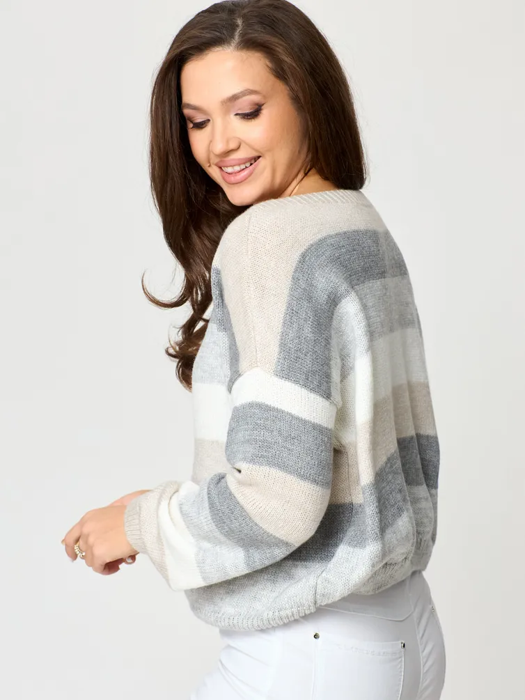 Jumper nika.pl #09013 Banera-1 svetlo-seryj