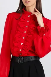 Blouse VIZAVI #750 krasnyj