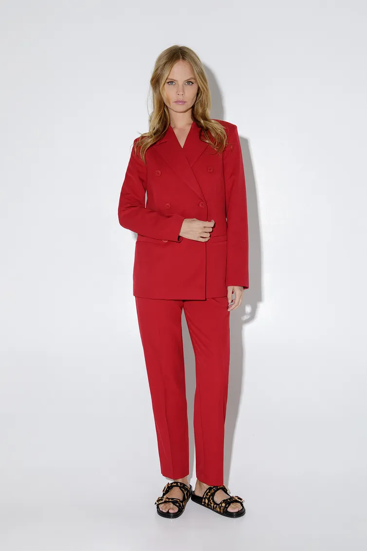 Suit Pirs #5048 temno-krasnyj