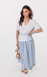 Платье Люше 4378 голубой