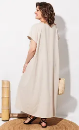 Sukienka Anastasia MAK 1326 bezhevyj