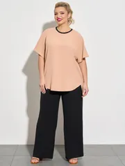 Bluzka DORA plus #0250-1 pesochnyj