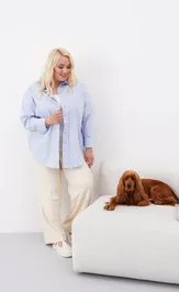 Рубашка Ketty К-03040 голубой