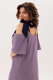 Платье Anelli Laurel арт. 1820 синий бант