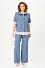 Костюм Vilena-fashion арт. 1156 голубой