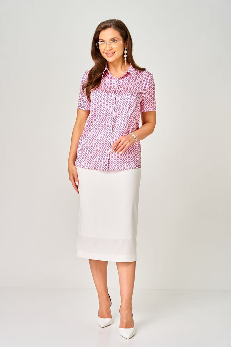 Bluzka LeNata #12552 rozovyj romb
