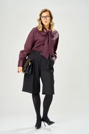 Blouse Ava fashion #M-235 bordovyj