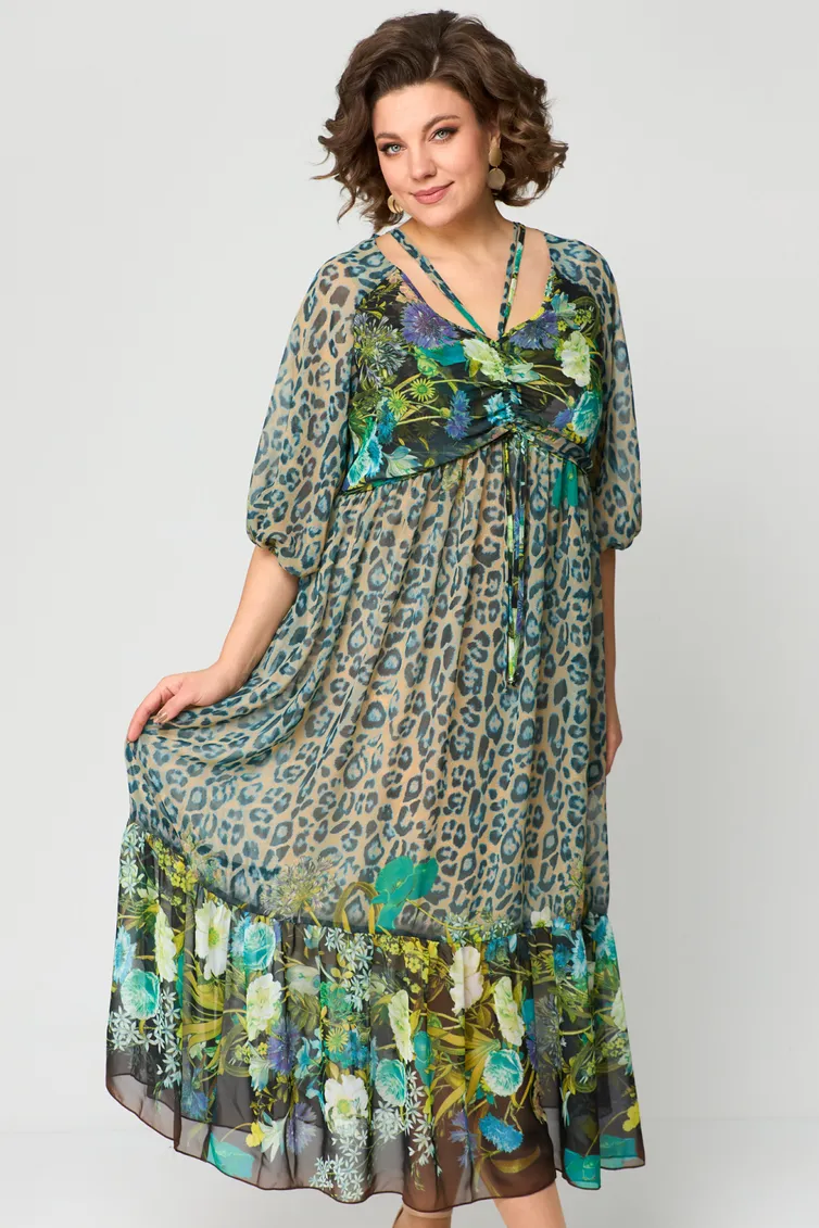 Sukienka Anastasia MAK #1150 biryuz