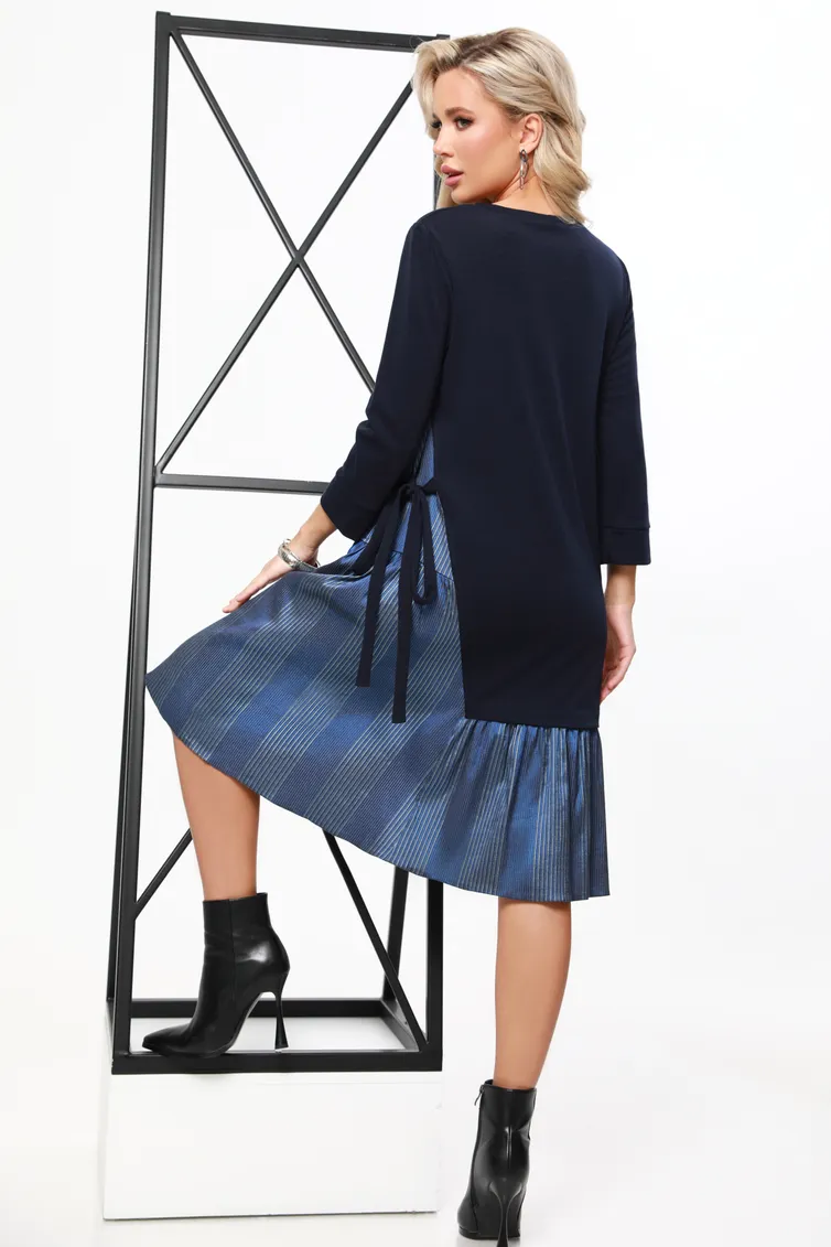 Sukienka DS Trend #P-4293-0532 (trikotazhnoe temno-sinee)