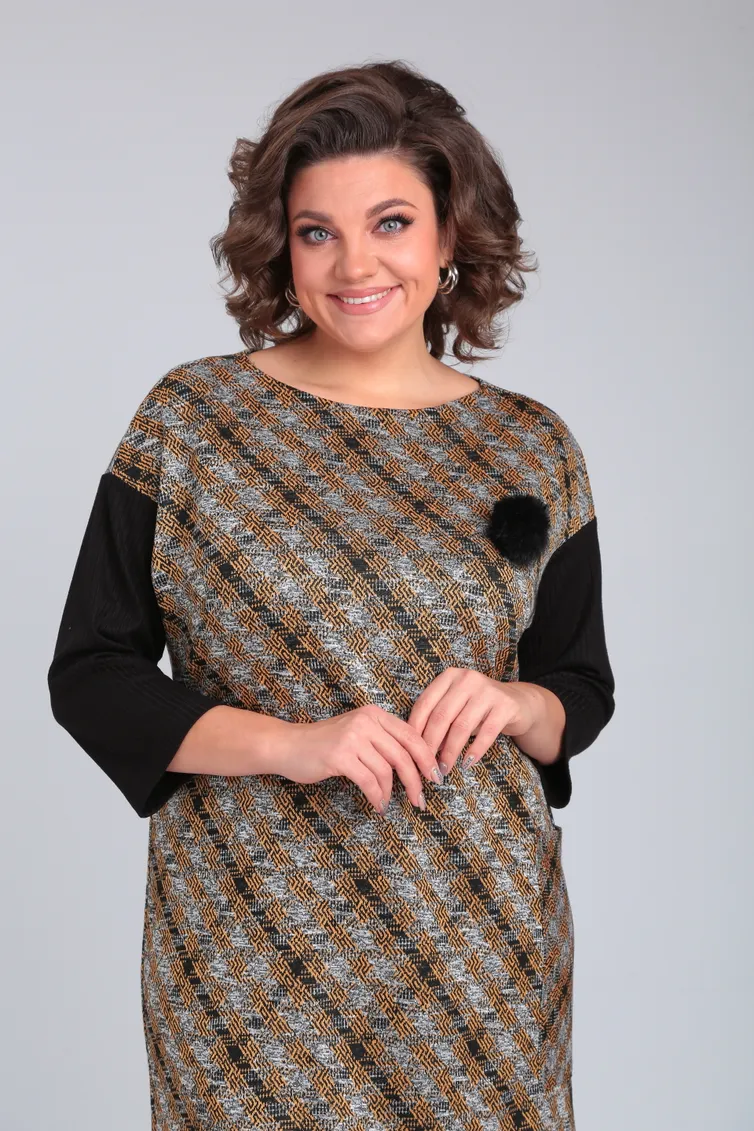 Платье Michel Chic арт. 2150 черн/горч