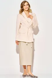 Skirt LAIKONY #L-924 sero-bezhevyj