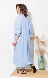 Sukienka Anastasia MAK 1330 goluboj