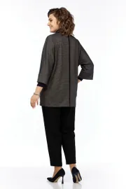 Garnitur Ladis Line #1533 temno-seryj+chernyj