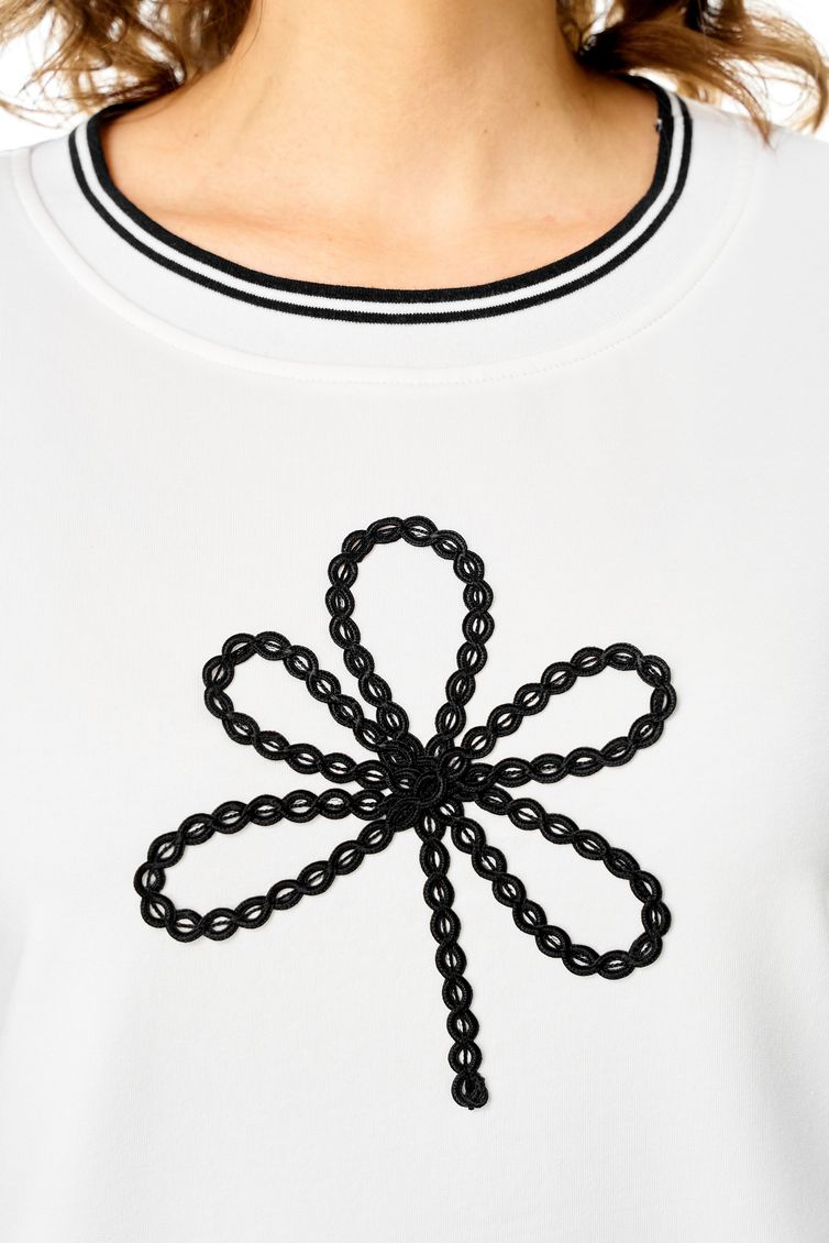 Блузки, туники Rumoda арт. 2261 дл. р. молочный-черный