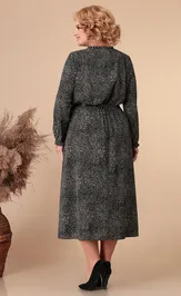 Платье Линия Л Б-1885 черн с принтом