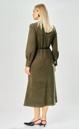 Sukienka Ava fashion M-238 xaki